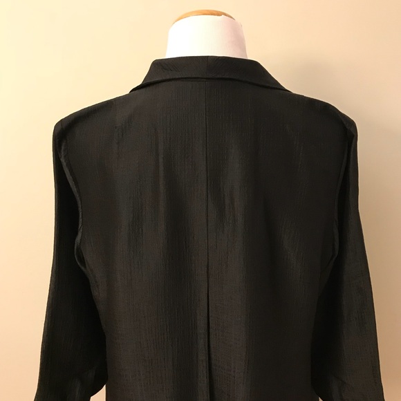 ⛔️SOLD⛔️Eileen Fisher Silk Open Front Coat Size M - Picture 8 of 8